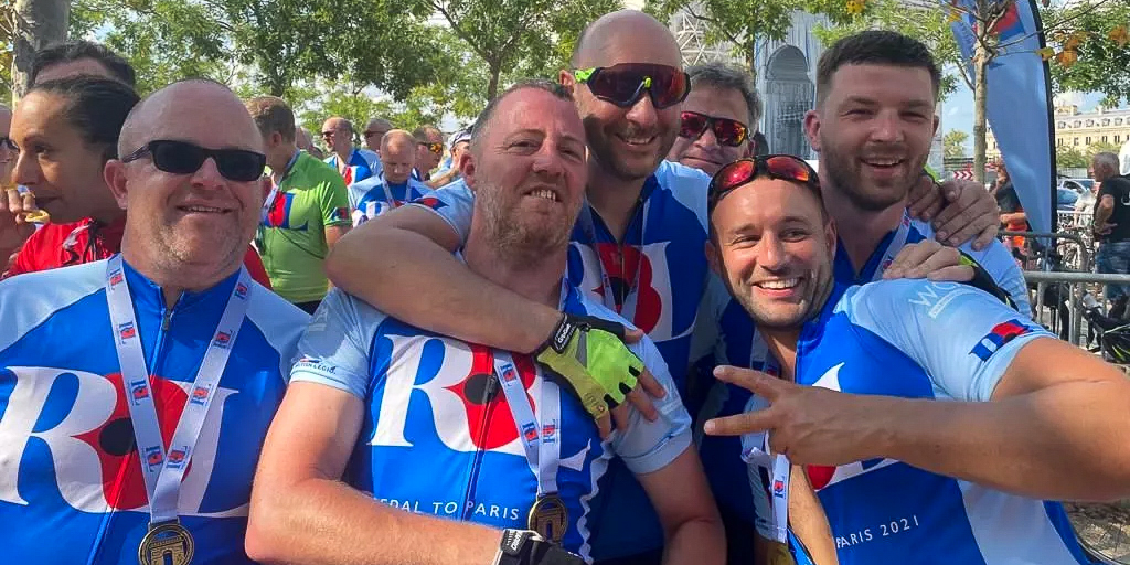 Team Auctus Complete Pedal To Paris 2021